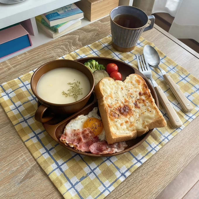 見た目も時短も叶う、忙しい朝にピッタリなワンプレートで楽しむ朝ごはん