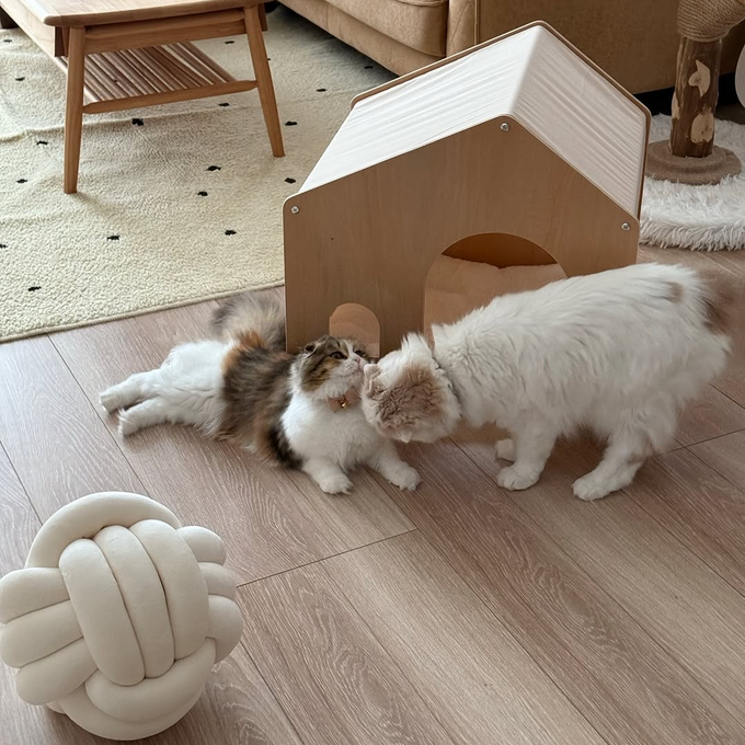 緩めたり締めたり、好きな編み込みに変えて楽しめるクッション