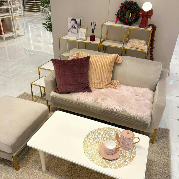 クリスマスを感じる、リビングコーディネート