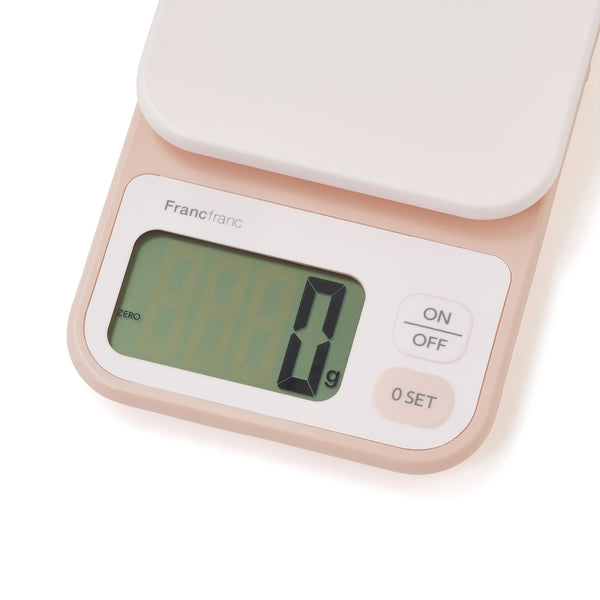 バイカラー デジタルスケール 2kg ピンク