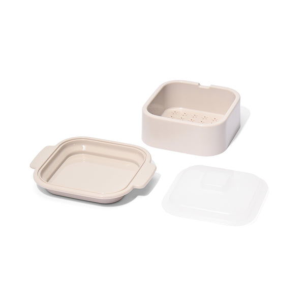 らくチン レンジスチーマー グレー