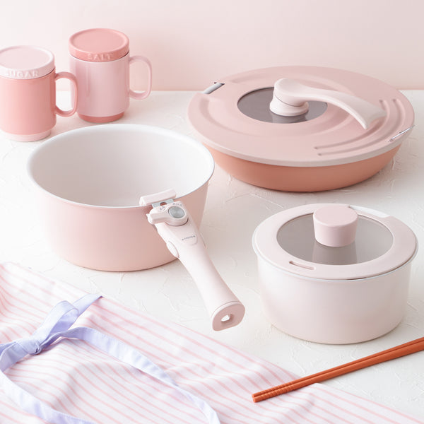 GO TABLE 鍋・フライパンバラエティ6点セット ピンク