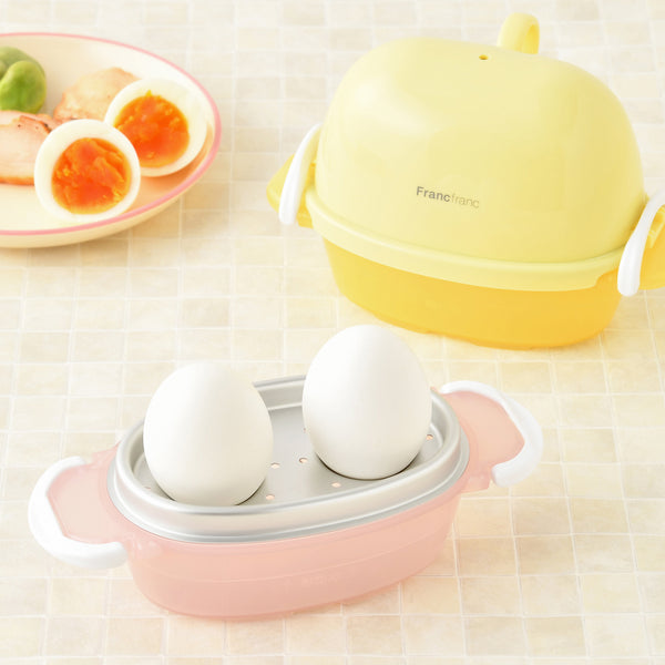 レンジでゆでたまご ピンク