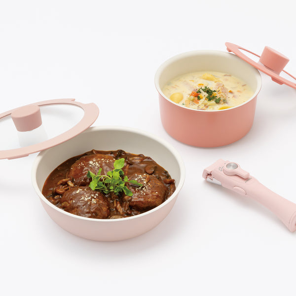 GO TABLE 鍋・フライパン ベーシック5点セット ピンク