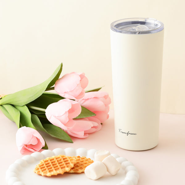 フタ付き ステンレスタンブラー 650ml アイボリー
