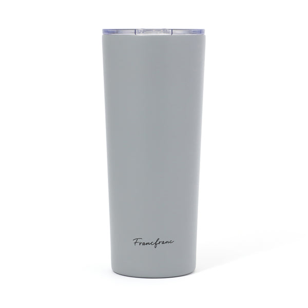 フタ付き ステンレスタンブラー 650ml グレー