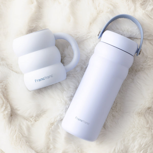 もこもこ ステンレスマグ 260ml ブルー