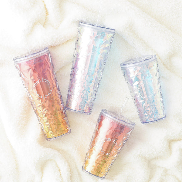 オーロラ プラスチックタンブラー M ピンク