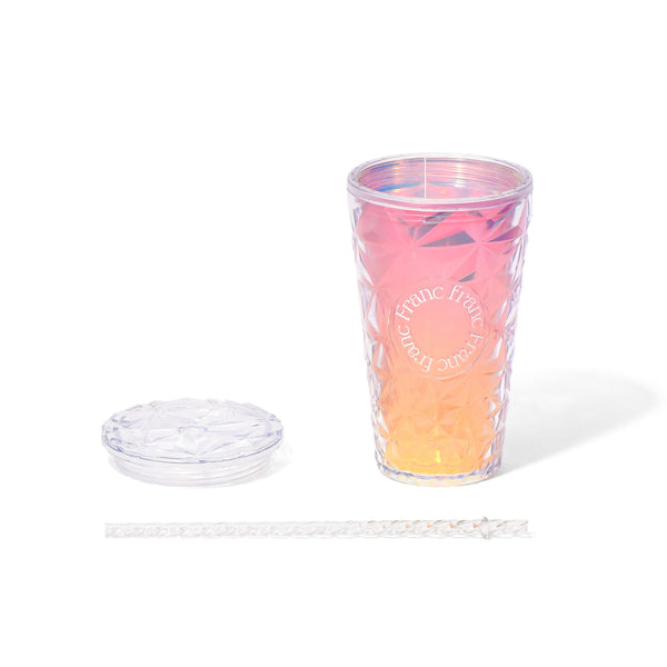 オーロラ プラスチックタンブラー M ピンク