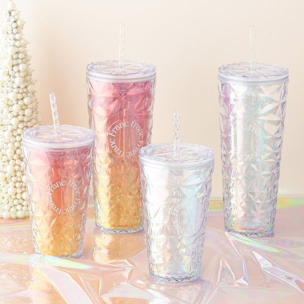 オーロラ プラスチックタンブラー L ピンク