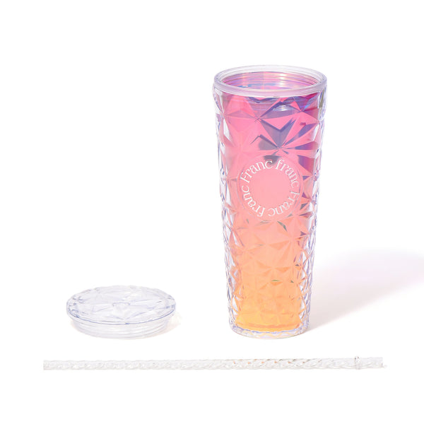 オーロラ プラスチックタンブラー L ピンク