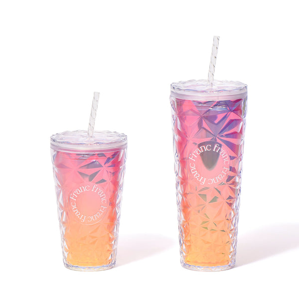 オーロラ プラスチックタンブラー L ピンク