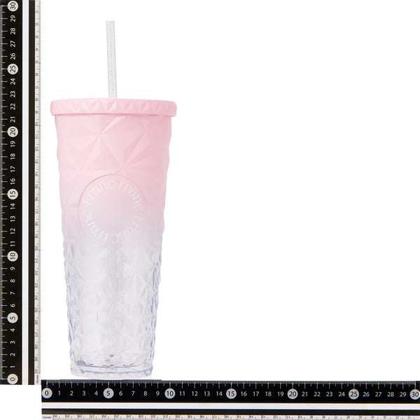 カラー プラスチックタンブラー L ピンク