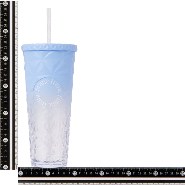カラー プラスチックタンブラー L ブルー