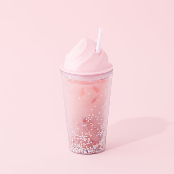アイス プラスチックタンブラー ピンク