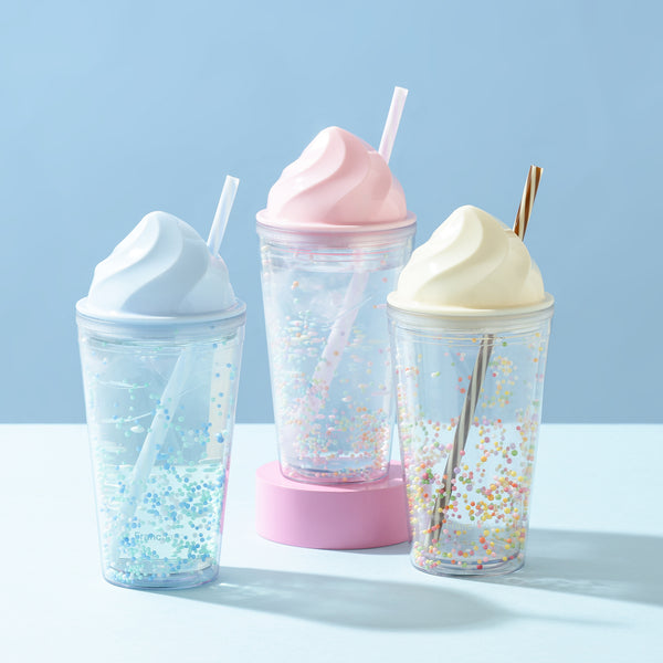 アイス プラスチックタンブラー ピンク