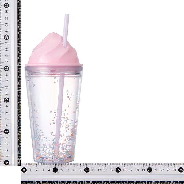 アイス プラスチックタンブラー ピンク