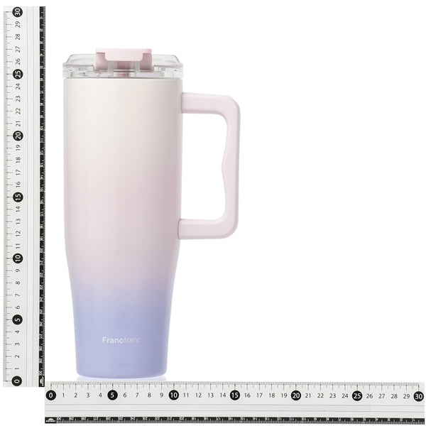 大型ステンレスマグ グラデーション 1100ml ピンク