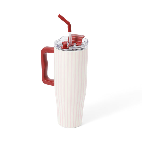 大型ステンレスマグ ストライプ 1100ml ピンク