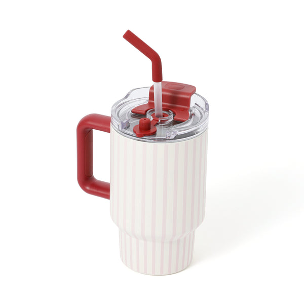 スナックホルダー付ステンレスマグ 700ml ストライプ