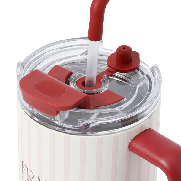 スナックホルダー付ステンレスマグ 700ml ストライプ