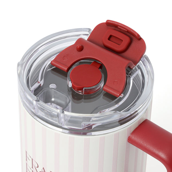 スナックホルダー付ステンレスマグ 700ml ストライプ