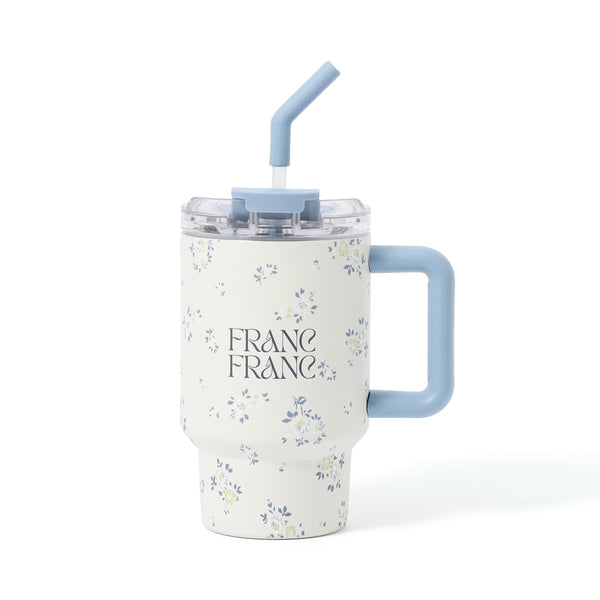 スナックホルダー付ステンレスマグ 700ml 小花