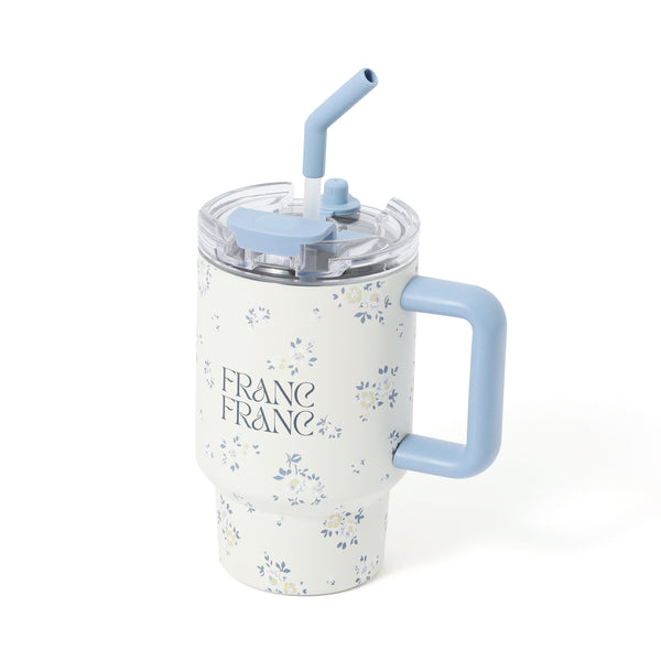スナックホルダー付ステンレスマグ 700ml 小花
