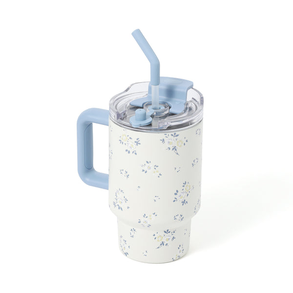 スナックホルダー付ステンレスマグ 700ml 小花
