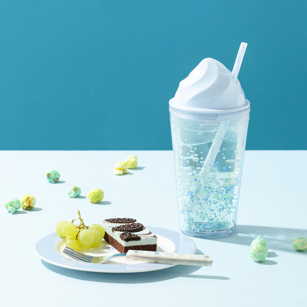 アイス プラスチックタンブラー ブルー