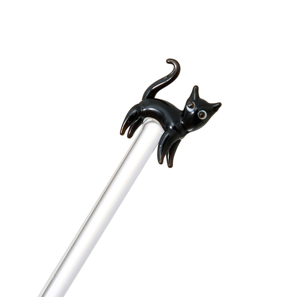 ガラス マドラー ねこ