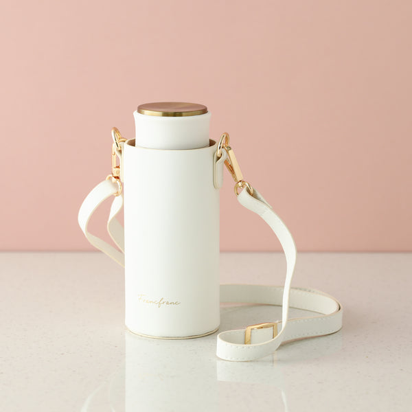 マット ステンレスボトル ホルダーセット 350ml  ホワイト