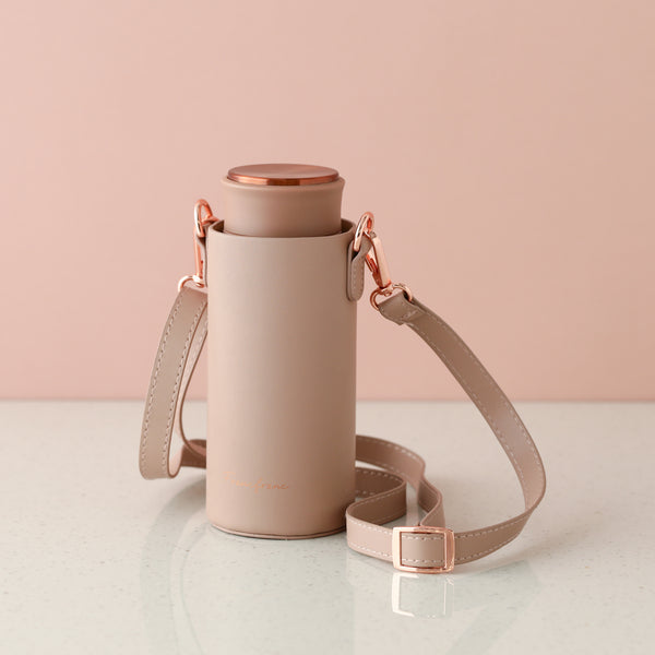 マット ステンレスボトル ホルダーセット 350ml  ピンク