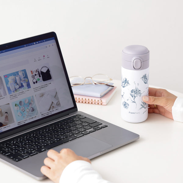 ワンタッチステンレスボトル 350ml リリア