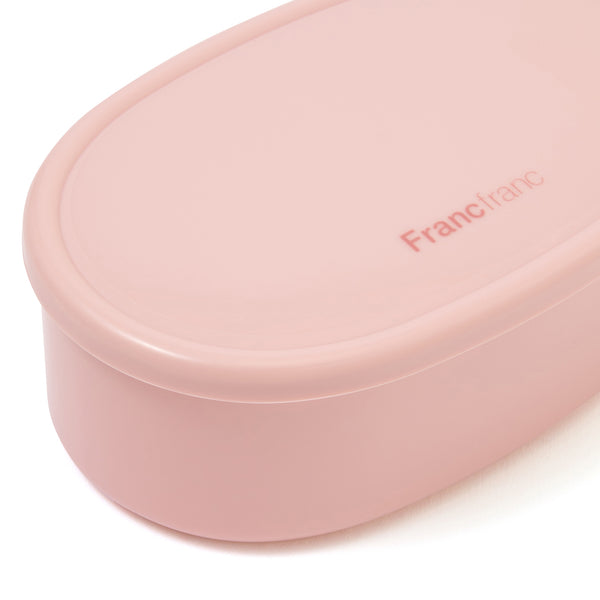 ロゴ フードコンテナ 3個セット ピンク