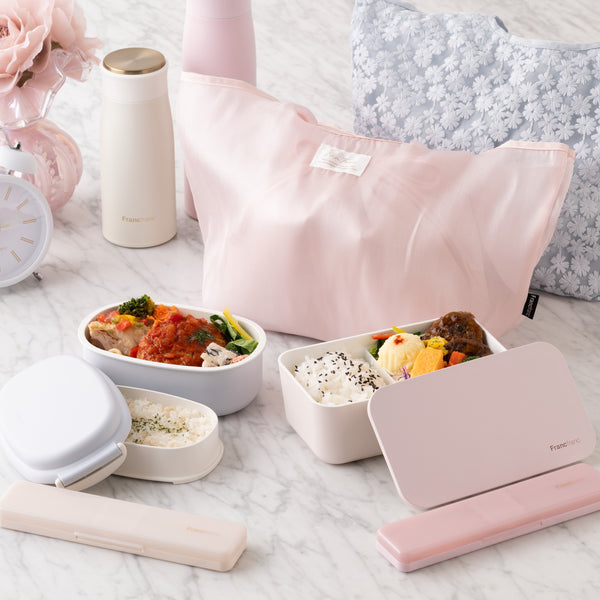 ロゴ ランチボックス 1段 ピンク
