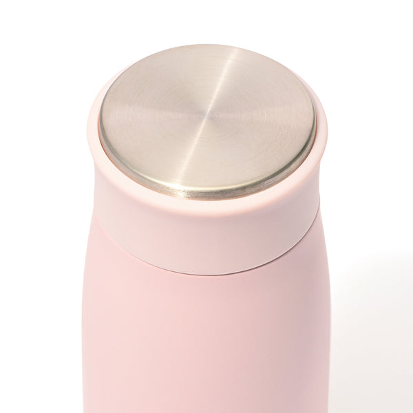 マット ステンレスボトル ホルダーセット 350ml ピンク