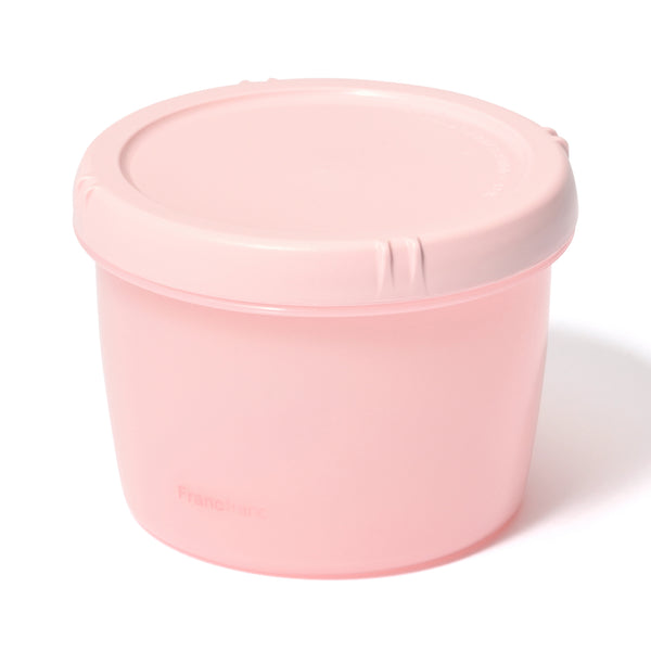 フードコンテナ ラウンド ピンク (２個セット)
