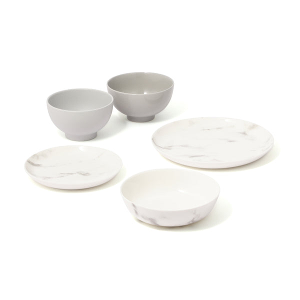 オルディマーブル しっかりごはん 食器5点セット グレー