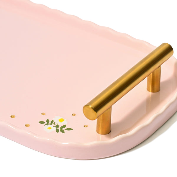 フルーロン ケーキトレイ ピンク