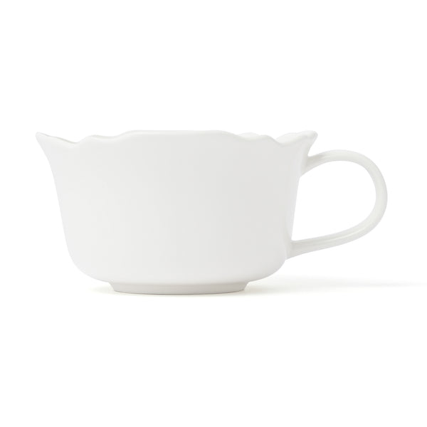 フラワーリム スープカップ アイボリー