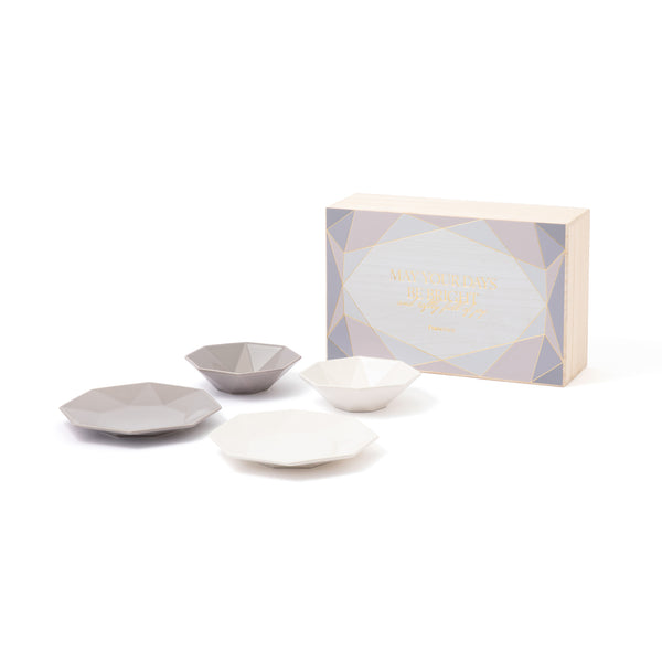 ペアギフト 小皿＆小鉢セット ダイヤ