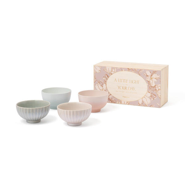 ペアギフト 茶碗＆汁椀セット フラワー