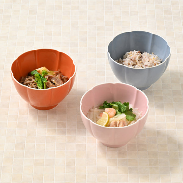 フラワー ミニ 丼ぶり ブルー