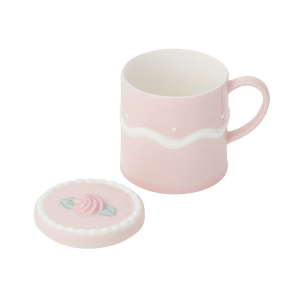 ケーキ マグ ローズ ピンク
