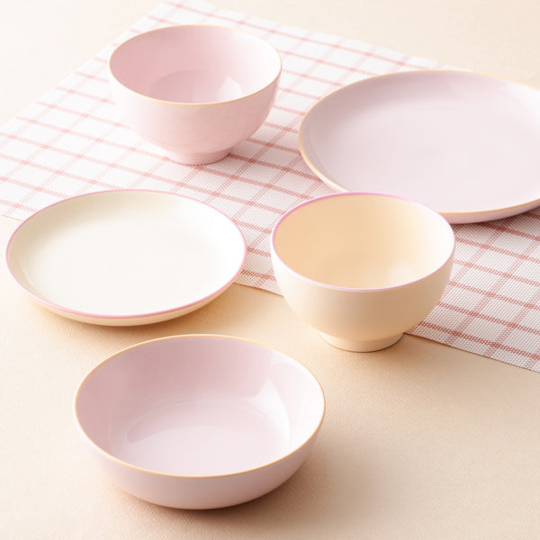 オルディカラフル しっかりごはん 食器5点セット ピンク