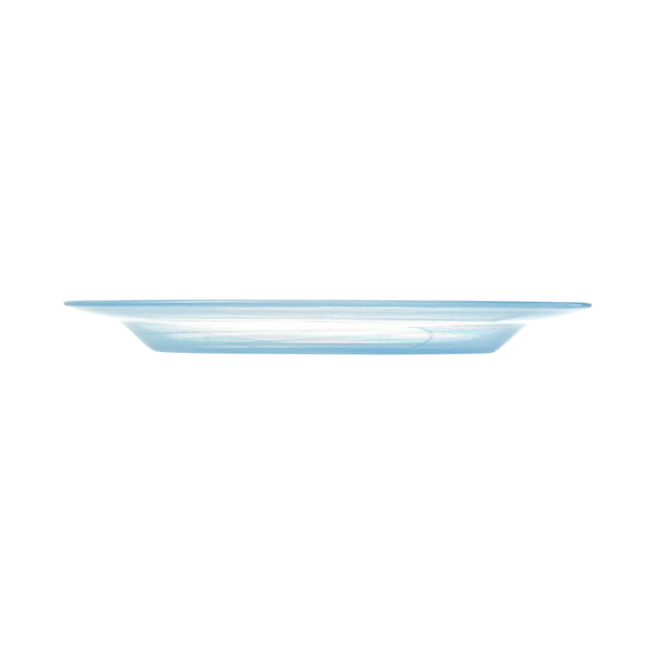 マーブル ガラスプレート M ブルー