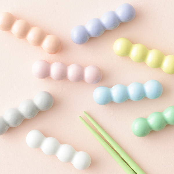 箸置き 2個セット ポンポン ホワイト