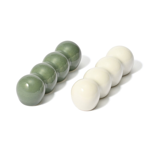 箸置き 2個セット ポンポン グリーン