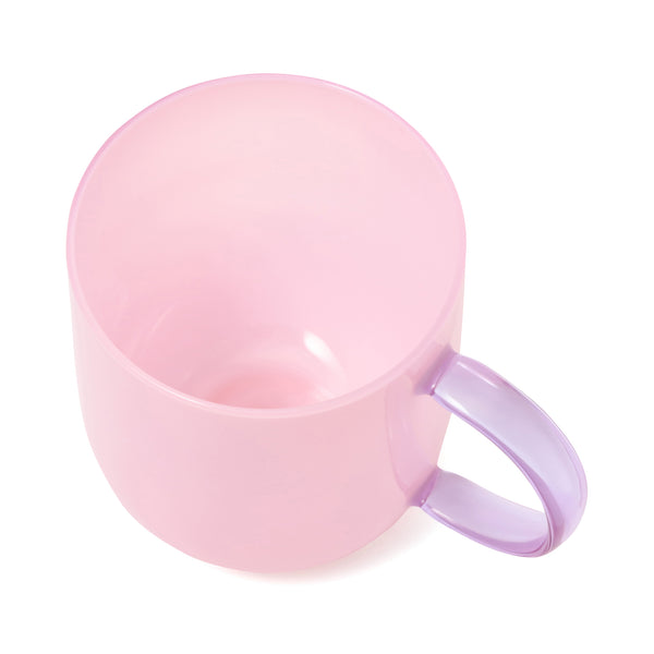 乳白耐熱グラスマグ ピンク